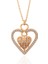 925 Ayar Gümüş Rose Kalp Sonsuzluk Kadın Kolye T7571 (593593) 1