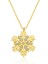 925 Ayar Gümüş Gold Kar Tanesi Kadın Gümüş Kolye T4971 (593593) 1
