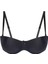 Kadın Siyah Destekli Mikro Dolgulu Straplez Sütyen 3520 1