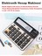 14 Haneli Elektronik Hesap Makinesi, Güneş Enerjili, Temel Matematik, Bellek, Yüzde Hesap 1