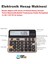 14 Haneli Elektronik Hesap Makinesi, Güneş Enerjili, Temel Matematik, Bellek, Yüzde Hesap 3