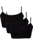 Kız Çocuk Siyah Alıştırma Sütyeni 3 Adet 1