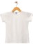 Kısa Kol Basıc Kız Tshırt Ekru 1