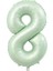 8 Rakamı Su Yeşili Folyo Balon 40 Inch 90 cm 1