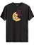 Ayda Uyuyan Ayıcık Baskılı Tişört - Have A Nice Dream Tasarım T-Shirt 1