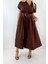 Koyu Kahve Kemerli Gömlek Elbise 3