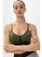 Dri Fit Indy V Neck Light Support Womens Bra Khaki Kadın Sporcu Sütyeni Haki 1