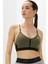 Dri Fit Indy V Neck Light Support Womens Bra Khaki Kadın Sporcu Sütyeni Haki 4