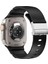 Apple Watch 7 8 9 45 mm Uyumlu Silikon Kordon Ayarlanabilir Klipsli Metal Tokalı Kayış 2