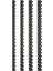Siyah 20 mm Plastik Spiral, 100'LÜ Paket, Güçlü ve Dayanıklı Malzeme 1