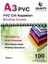 Şeffaf Pvc Cilt Kapak Seti, Mavi Renk, 100 Adet. 2