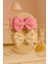 Kız Bebek & Çocuk Fiyonklu Bandana 2'li Set (Krem/pembe) 1