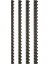 32 mm Siyah Plastik Spiral, 50'li Paket, Kaliteli ve Dayanıklı Kutu 1