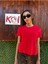 Basic Baskısız Düz Model / Kadın Kırmızı Renk T-Shirt 1