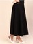 Hafif Likralı Süet Kumaş Yüksek Bel Kiloş Uzun Etek 0096 2