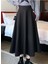 Kadın Siyah Scuba Kumaş Puf Kloş Tesettür ve Günlük Etek BOY:94-95CM (Kemeri Lastiklidir) 2