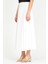 Kadın Bayaz Beli Lastikli Piliseli Etek 7