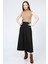 Kadın Siyah Yüksek Bel Düz Mevlana Etek 2