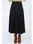 Kadın Siyah Yüksek Bel Düz Mevlana Etek 4