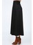 Kadın Siyah Yüksek Bel Düz Mevlana Etek 5