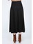 Kadın Siyah Yüksek Bel Düz Mevlana Etek 7