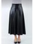 Şık Kadın Suni Deri Etek Boy 95 cm A Line - 0021 1