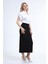 Kadın Siyah Uzun Kalem Etek 4
