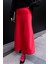 Lüks Kalite Saten Kumaş Beli Lastikli Etek Kırmızı 2