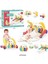 BIB6016- Vardem Piyanolu Bebek Yürüteci ve Tavşan Desenli Kırmızı Oyun Halısı 2 In 1 2