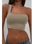 Tek Omuz Crop Bluz 2