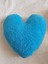 Peluş Mavi Kalpli Yastık 2