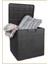 120 Litre Bahçe Depolama Sandığı Balkon Saklama Dolabı Kapaklı Plastik Sandık 50X45X50CM Antrasit 1