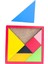 Ahşap Tangram 15 Cm, 5'li Set, Eğlenceli ve Öğretici Oyuncak 2