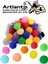Renkli 10-30 mm Peluş ve Tüylü Ponponlar, 170'LI Paket, Çeşitli Renkler 6
