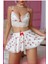 Kadın Kirazlı Fiyonklu Seksi Kostüm 5