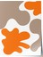 Çerçevesiz Poster, Turuncu ve Bej Soyut Desen, Çalışma Odası Dekoru Poster No: 112337 1