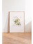Ahşap Çerçeveli Tablo, Beyaz Çiçek Minimalist, Ofis Dekoru Poster No: 111828 3