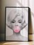 Siyah Çerçeveli Tablo, Siyah Beyaz Marilyn Monroe, Salon Dekoru Poster No: 111979 2
