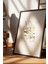 Siyah Çerçeveli Tablo, Beyaz Çiçek Minimalist, Ofis Dekoru Poster No: 111828 4