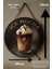 Ice Mocha Temalı Yuvarlak Cafe Tabelası – Jüt Ipli Ahşap Duvar & Kapı Dekoru | Barista Tarzı Süs 4