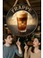 Frappe Temalı Yuvarlak Cafe Tabelası – Jüt Ipli Ahşap Duvar & Kapı Dekoru | Barista Tarzı Retro Süs 1