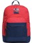 Kırmızı Lacivert Dört Bölmeli Günlük Okul Çantası, Dayanıklı ve Şık Tasarım 1