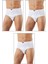3'lü Paket Erkek Pamuklu Penye Süprem Esnek Rahat Slip Külot Büyük Bedenli 1