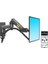 Nb F150 Ergonomik Gaz Yaylı Duvar Tipi Amörtisörlü Monitör Askı Aparatı 17” - 27” 6