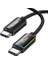 60W Type-C To Type-C Rgb Aydınlatmalı Örgülü Şarj ve Data Kablosu 1 Metre 3