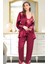 Iç Giyim Miss Laris Üçlü Lüx Saten Pijama Takımı Çeyizlik 1