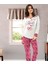 Iç Giyim Derya Kurşun Pamuk Kumaş Tayt'lı Pijama Takım 1