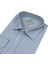 Linen Keten Klasik %100 Cotton Uzun Kollu Terletmeyen Mavi Gömlek (Regular Kalıp) 2
