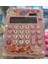 Hello Kitty Figürlü Orta Boy Hesap Makinesi Pembe 12 Haneli AD68289 2
