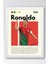 Cristiano Ronaldo Çerçeveli Tablo - Dekoratif Çerçeveli Futbolcu Poster Tablo 1
